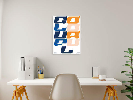 Colourful – Modern Multicolour Typography Wall Art Print