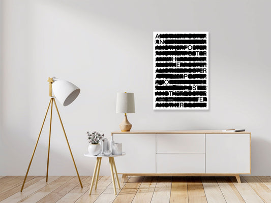 Another Poster (377) – Experimental Blackout Typography Print