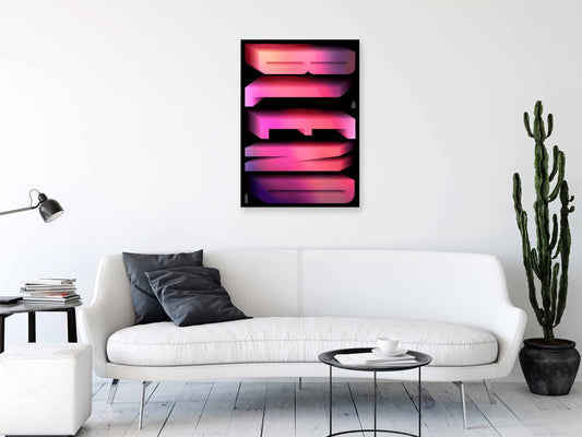 Blend – Gradient Typography Poster