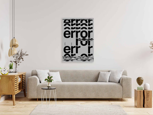 Error – Glitch Typography Poster