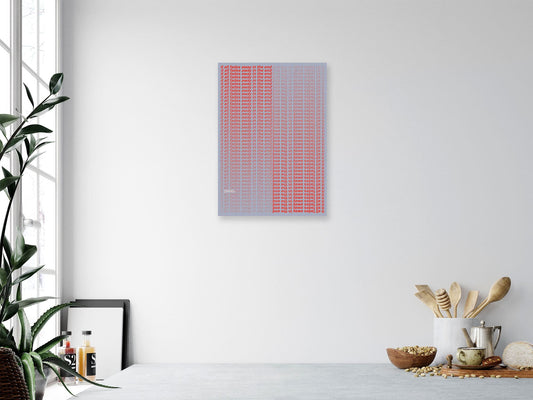 Fades Away (Red) – Modern Typography Art Print
