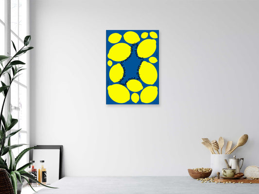 When Life Gives You Lemons (Blue) – Bold Pop Art Poster