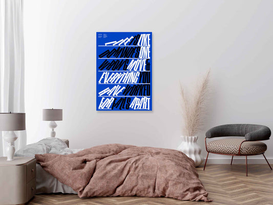 Life Is Like Dominoes – Bold Typography Poster