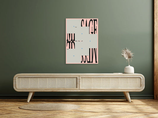 Missing Message – Distorted Typographic Poster