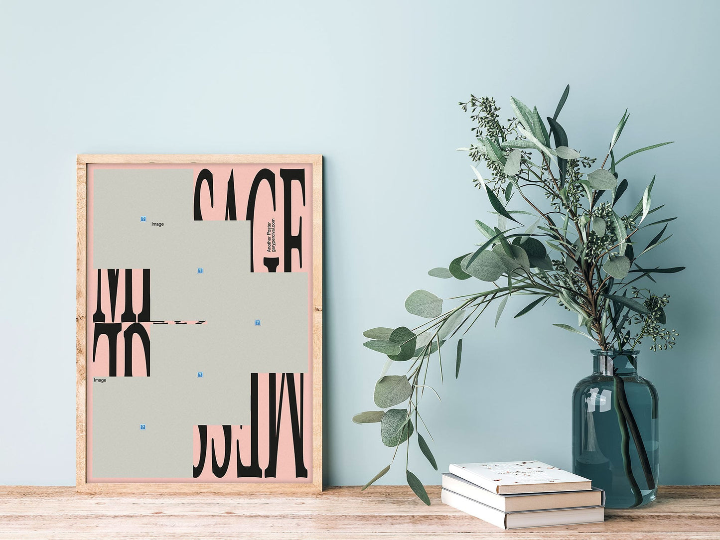 Missing Message – Distorted Typographic Poster