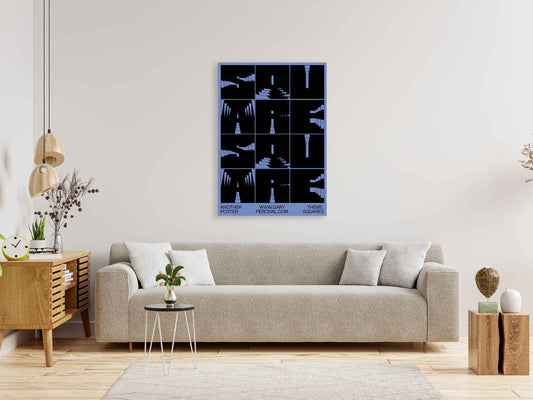 Squares – Geometric Typography Poster