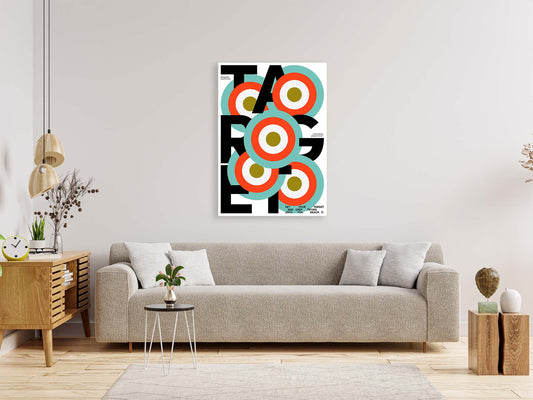 Target – Modern Graphic Typography Wall Art Print