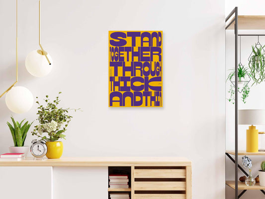 Thick and Thin (Orange) – Bold Typographic Poster