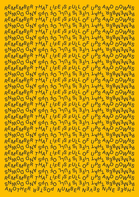 Full of Ups and Downs – Limited Edition A0 Poster