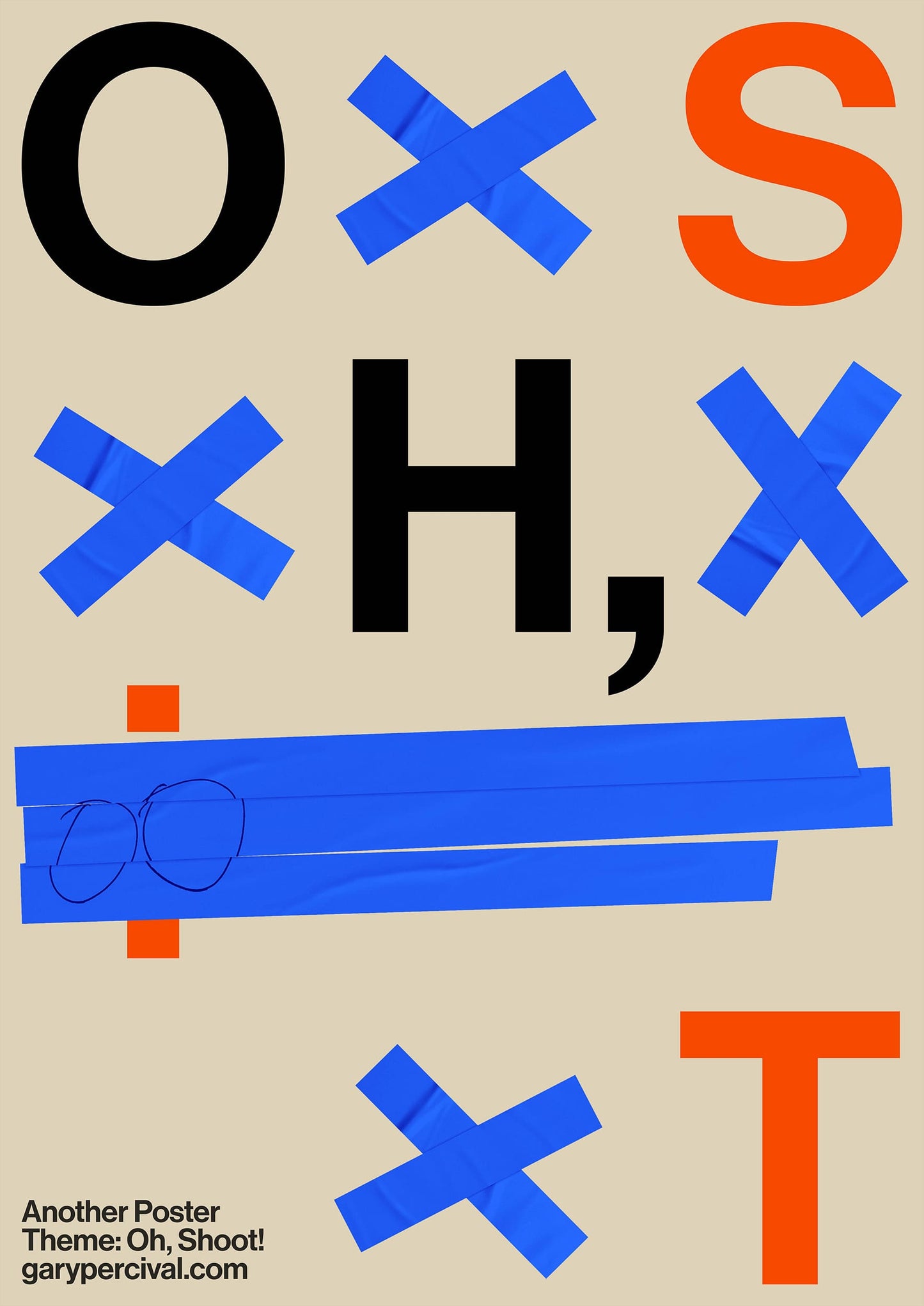 Oh Shoot! – Playful Typographic Poster