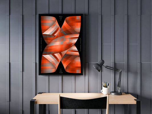 X Factor (Black Edition) – Modern Abstract Typography Print