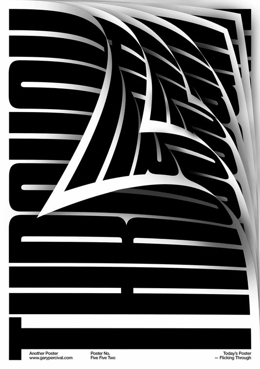 Flicking Through – Kinetic Typographic Poster